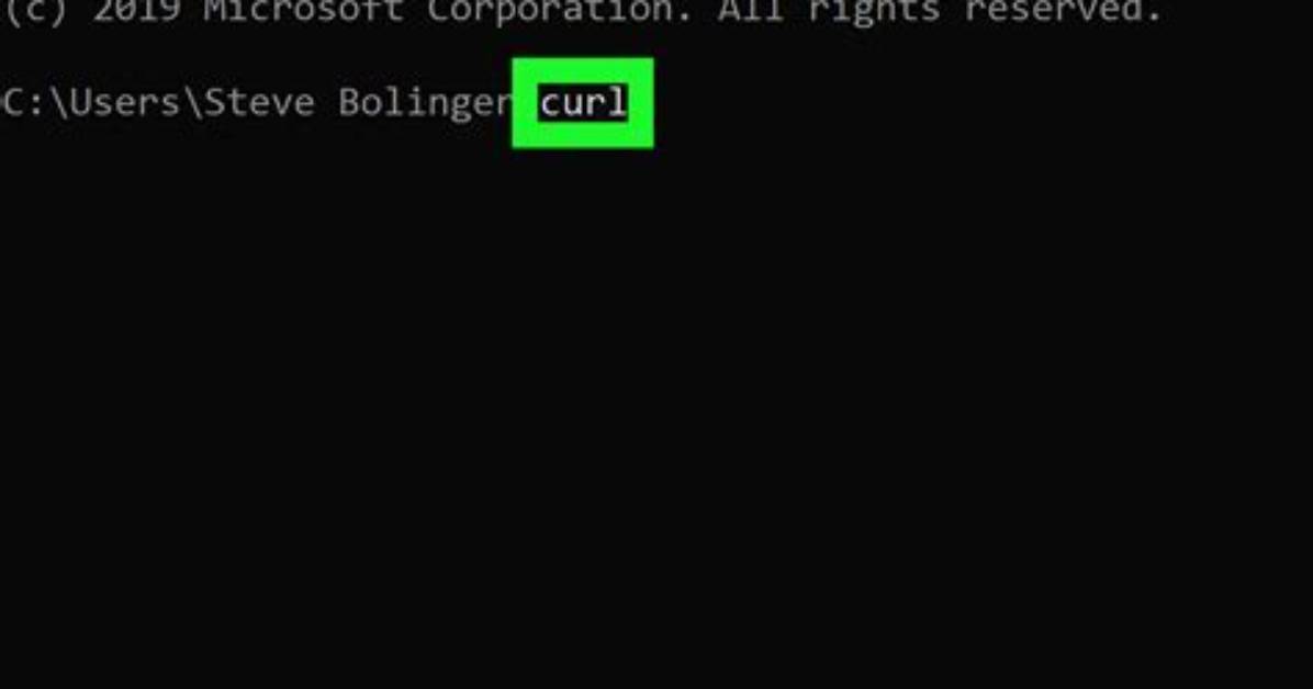 Run cURL Commands from Windows Console