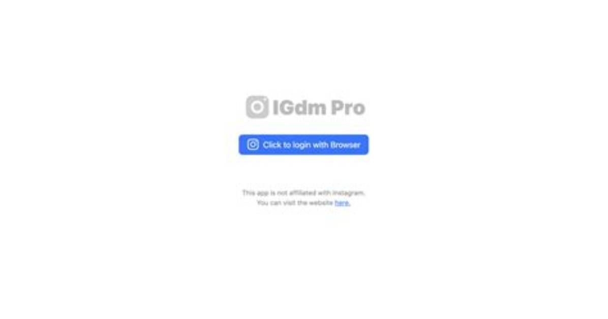 Run Instagram Igdm. Appimage