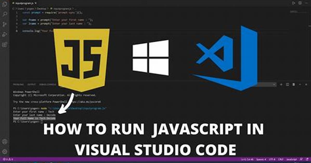 Run Javascript in Visual Studio Code