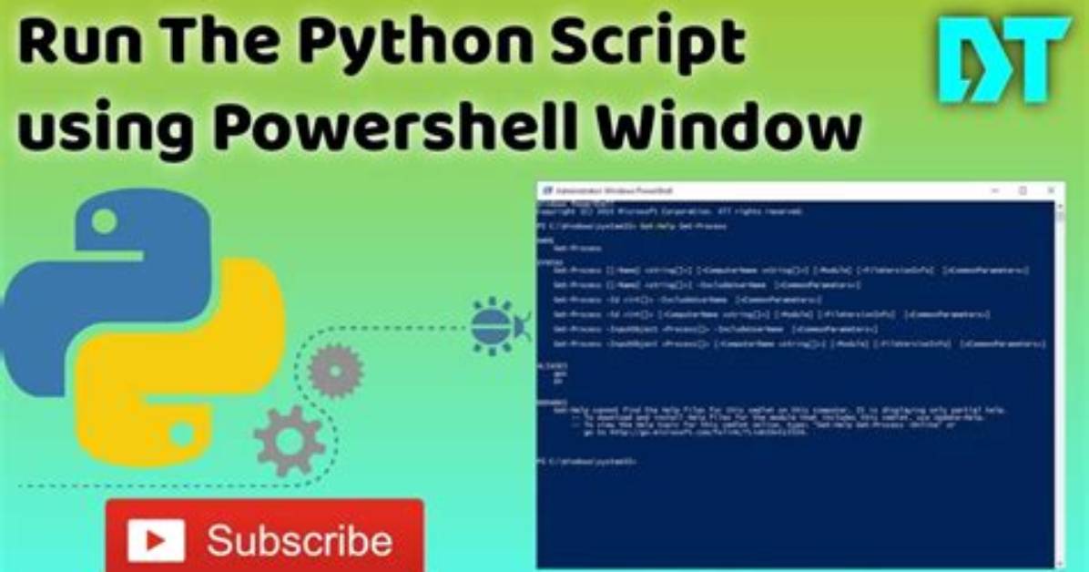 Run Python Scripts in Powershell Directly