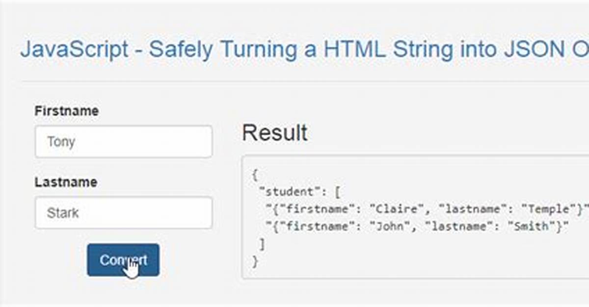 Safely Turning a Json String into an Object