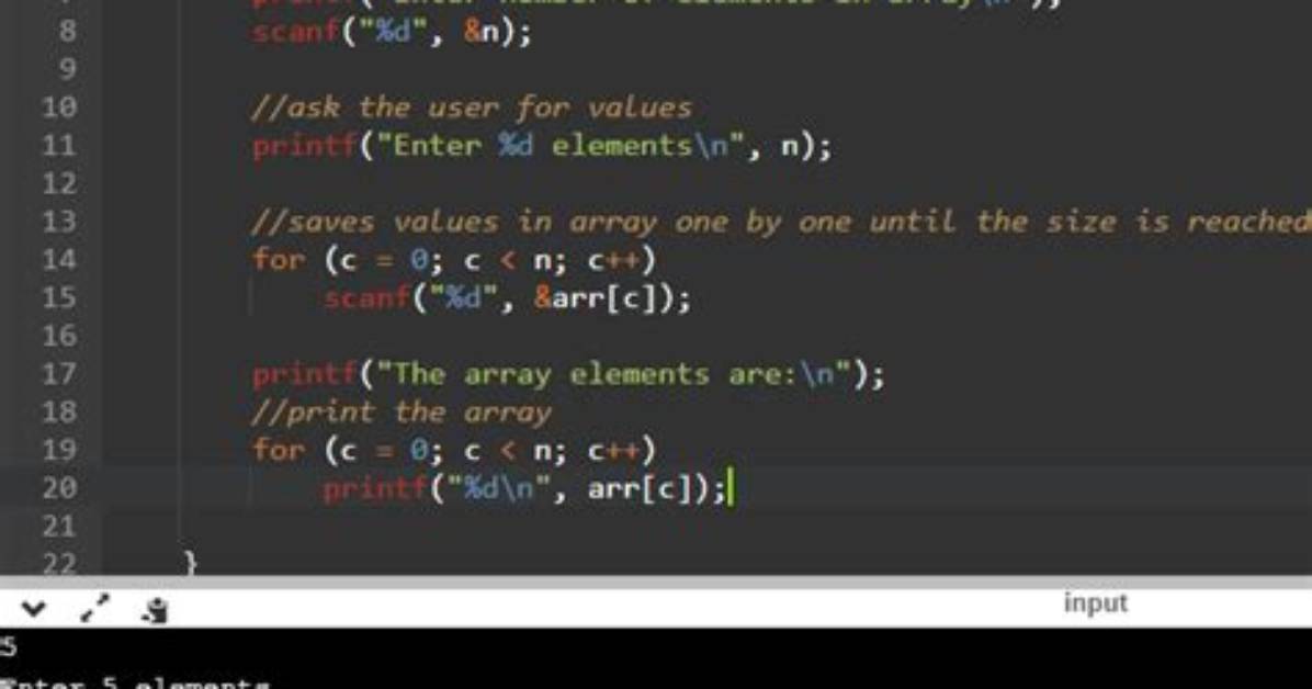 Sample C Program