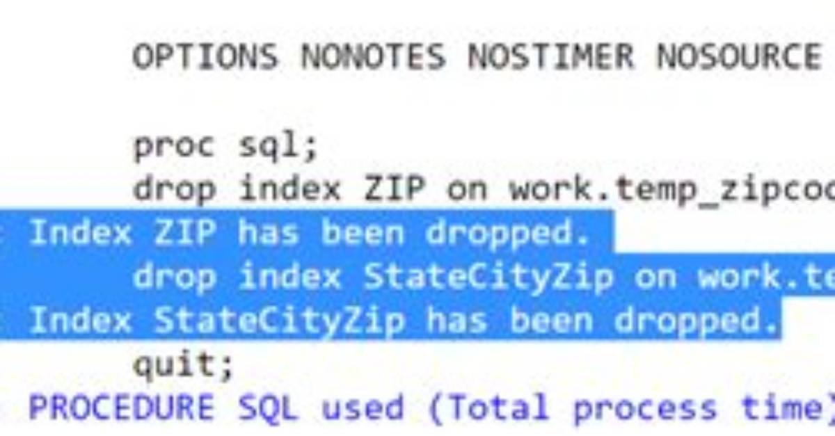Sas Delete and Return Statements