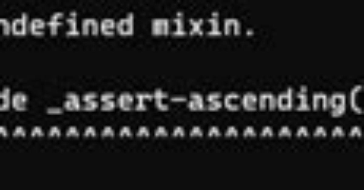 Sass Compiler Throws 'Undefined Mixin' Error When Mixins Are Kept in Seperate Folder