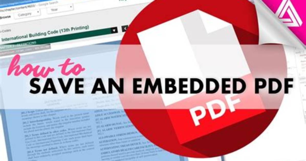 Save Embedded Pdf from Website