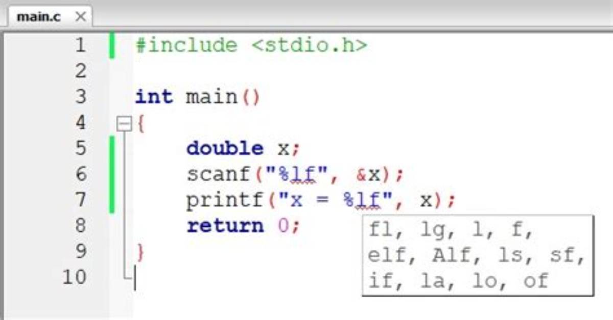 Scanf/Printf Double Variable C