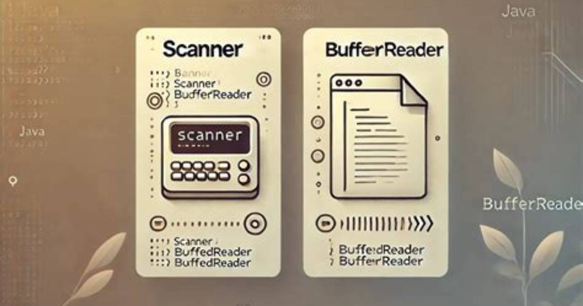 Scanner Vs. Bufferedreader