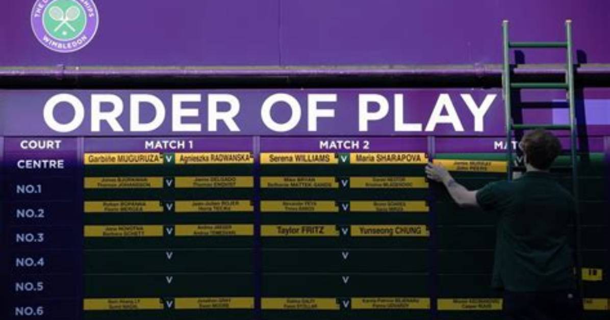 Schedule and Order of Play of Wimbledon Day 9: Tuesday, July 5 -Schedule