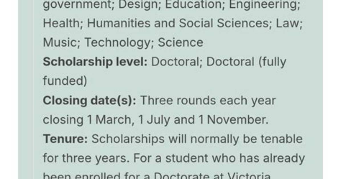Scholarships & Stipends