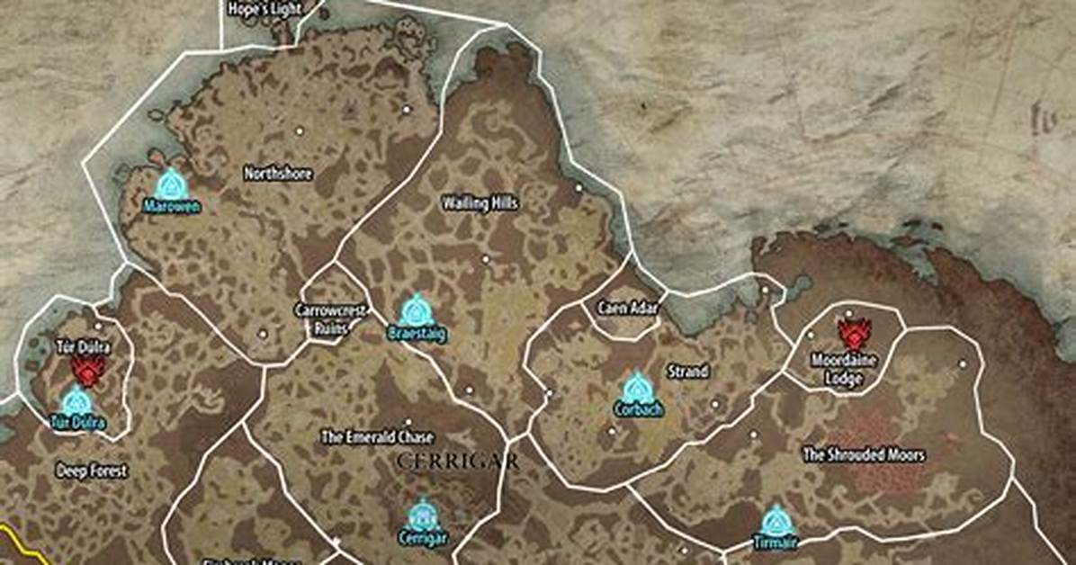 Scosglen Map for Diablo 4