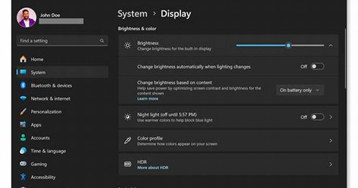 Screen Brightness - Night Mode
