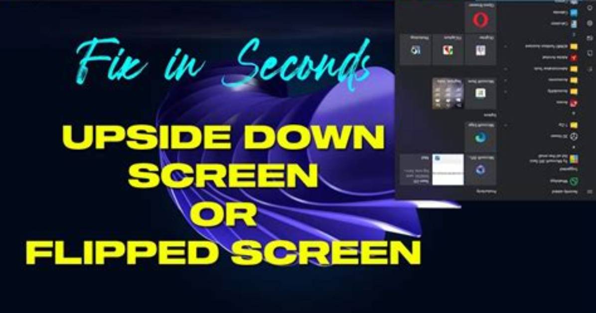 Screen Upside Down After Upgrade to 18.04.01