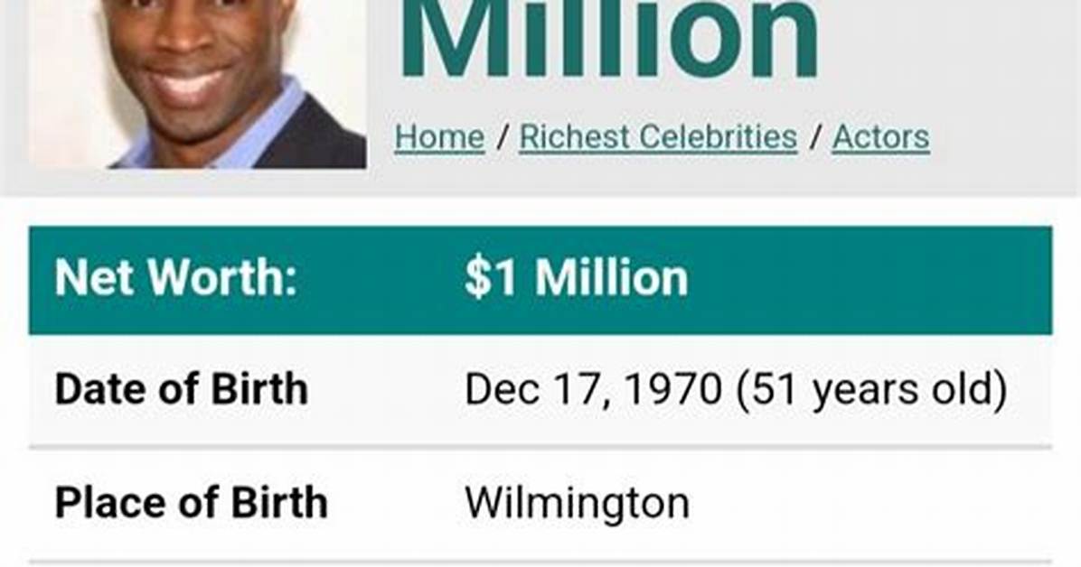 Sean Patrick Thomas Net Worth
