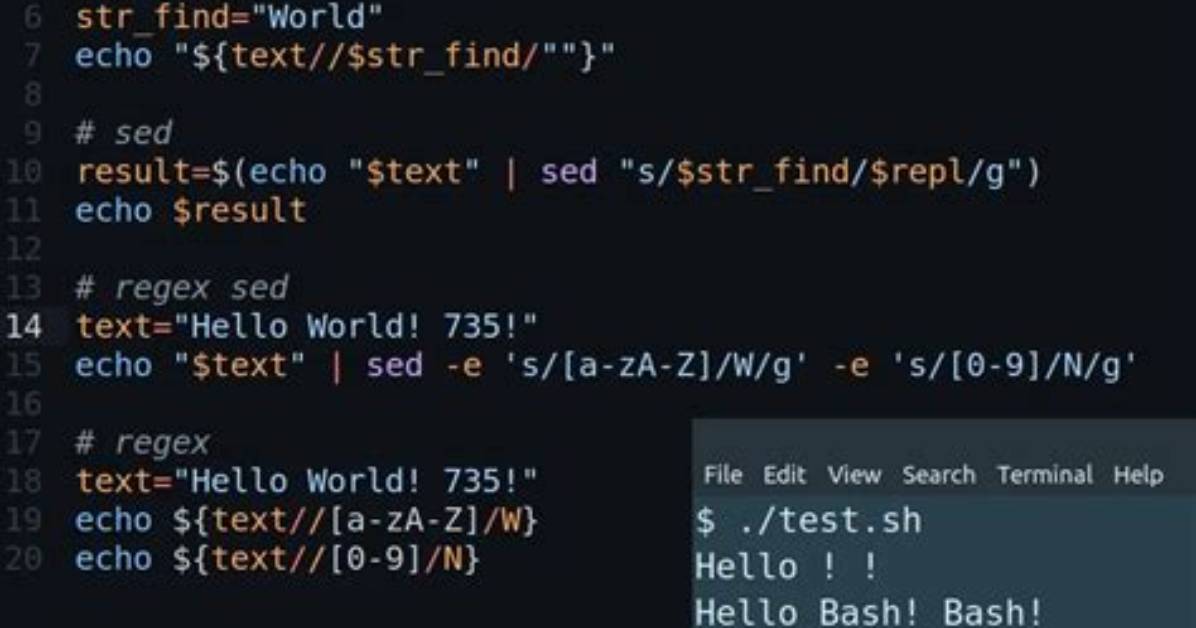 Sed for Replace a Substring Inside a String with a Pattern