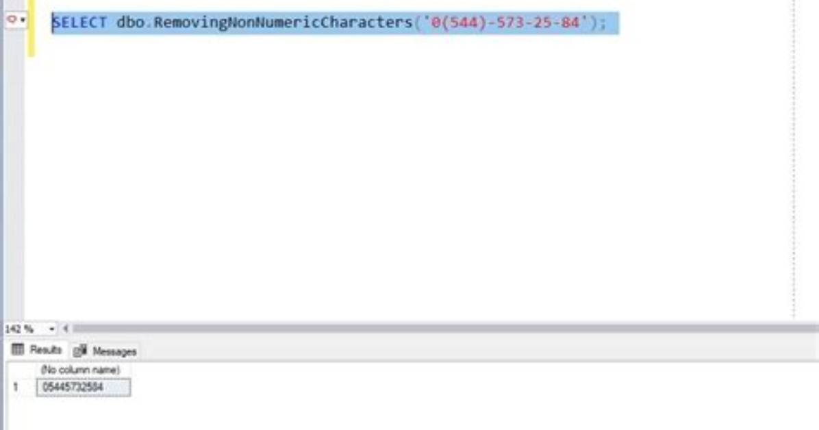Select Query to Remove Non-Numeric Characters