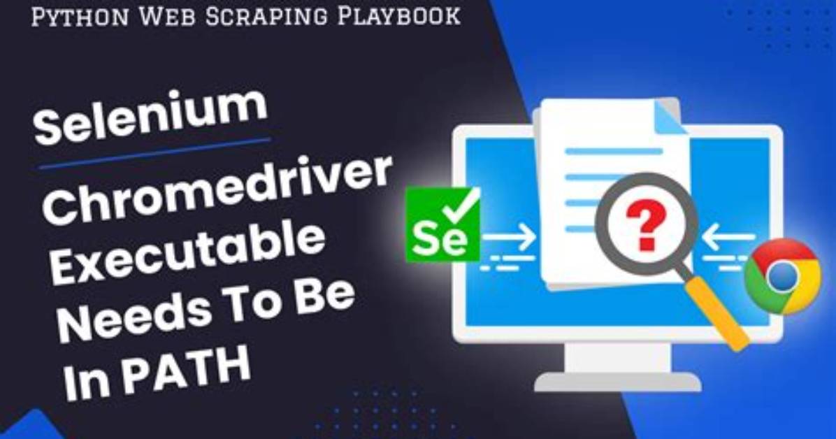 Selenium - Chromedriver Executable Needs to Be in Path [Duplicate]