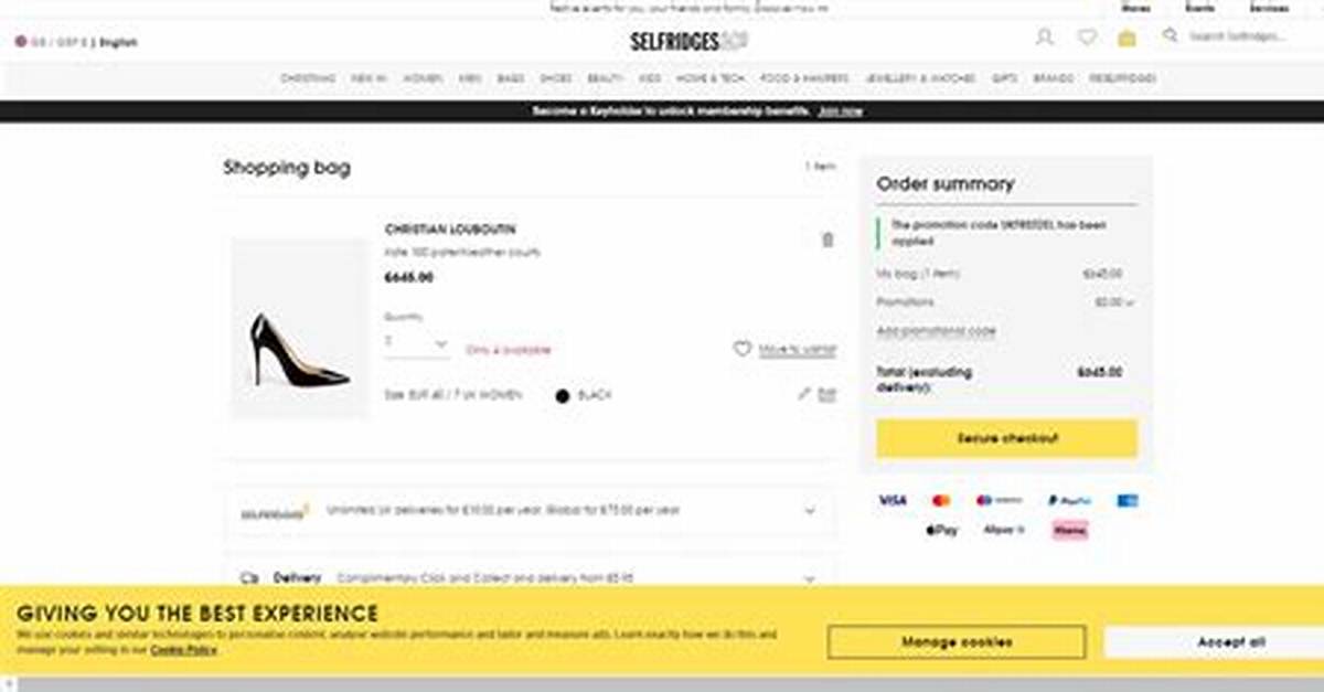 Selfridges Discount Code, Do Selfridges Ever Do Discount Codes?