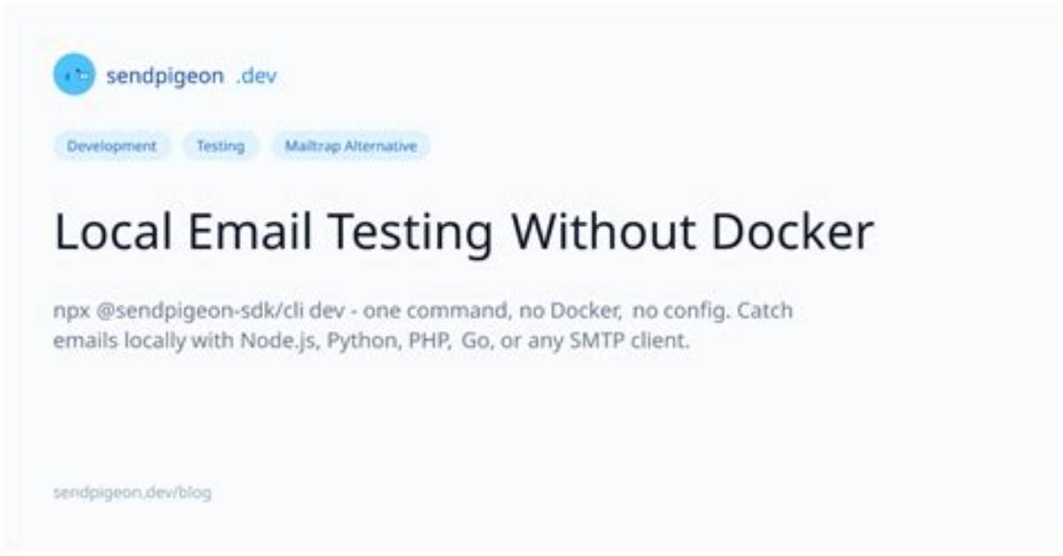 Send Email on Testing Docker Container with Php and Sendmail
