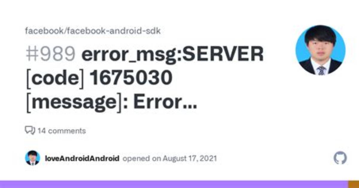 Server_Error: [Code] 1675030 [Message]: Error Performing Query