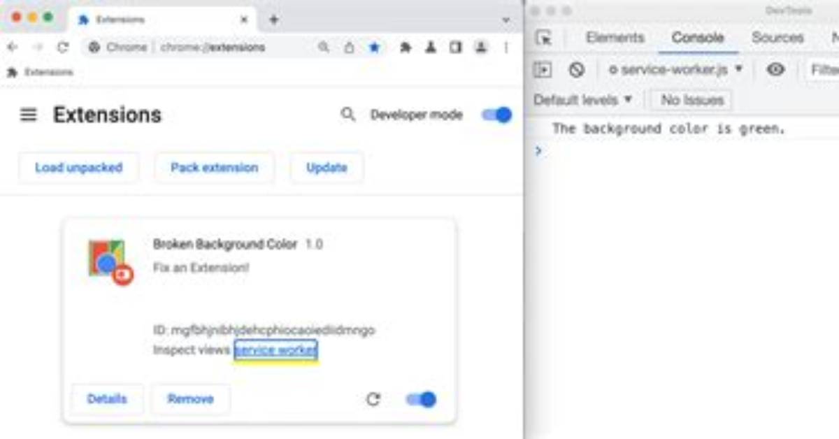 Service Worker Typeerror When Opening Chrome Extension