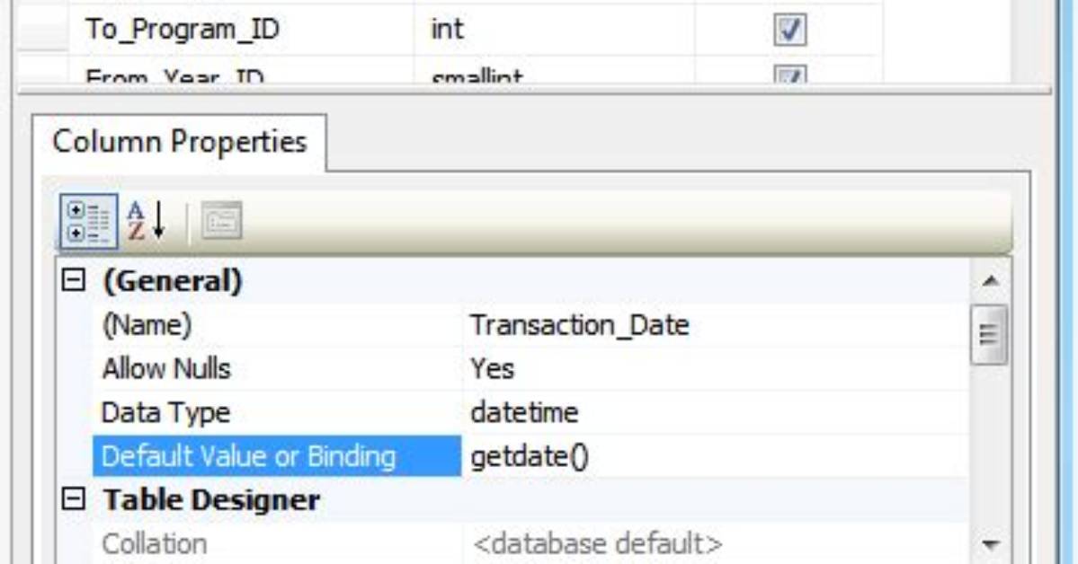 Set a Datetime Database Field to "Now"