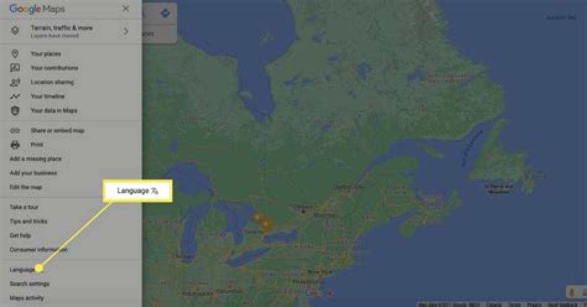 Set Language for Google Maps Iframe