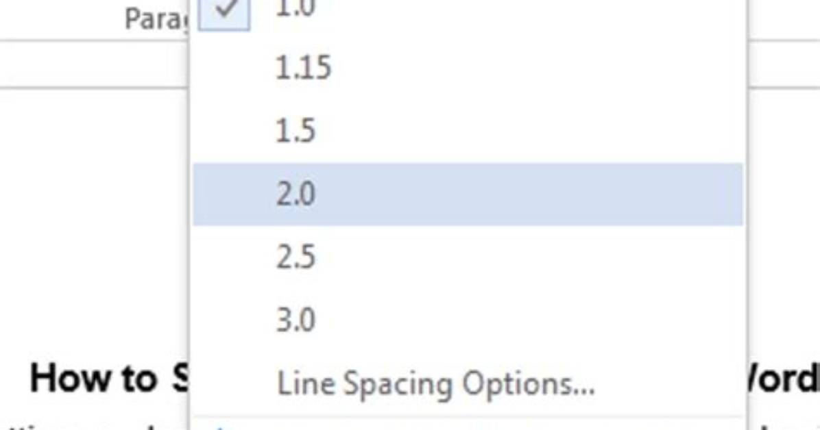 Set Line Spacing