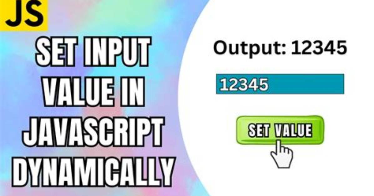 Set Value of Input Using Javascript Function