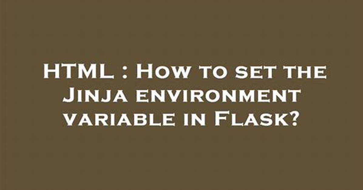 Set Variable in Jinja