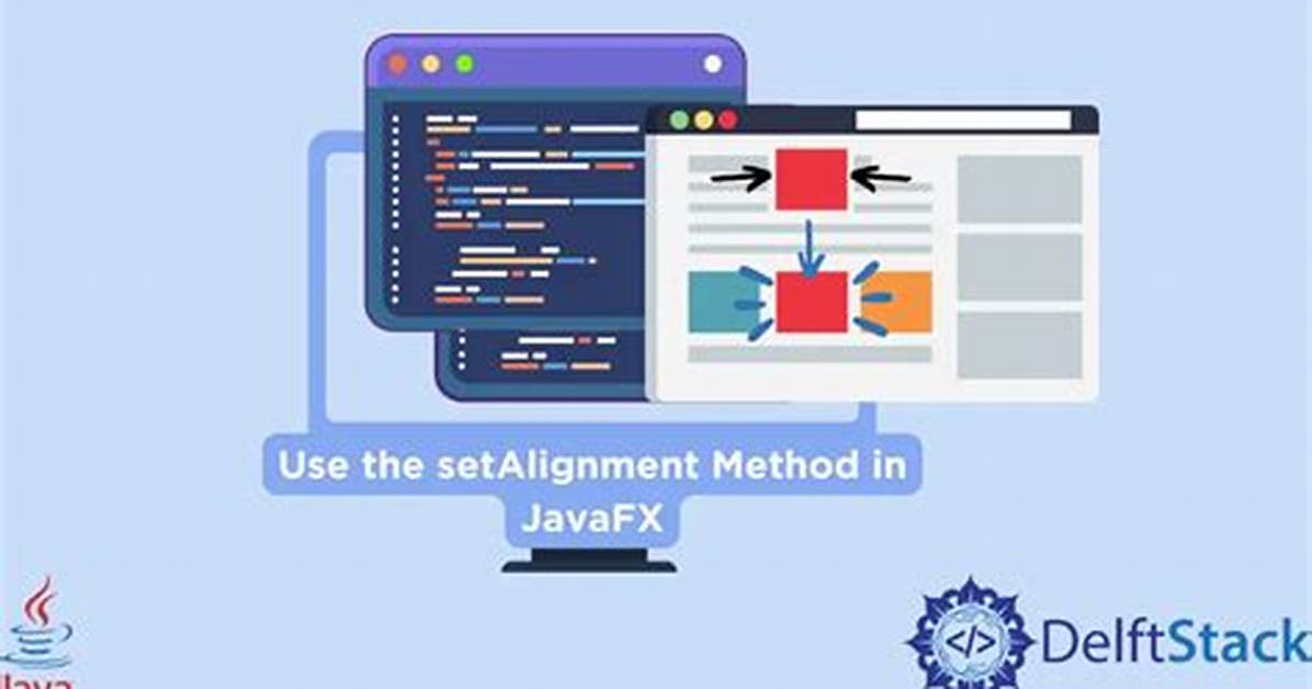 Setalignment Method in Javafx