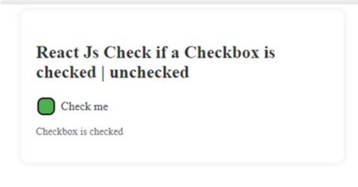 Setting a Checkbox "Check" Property in React