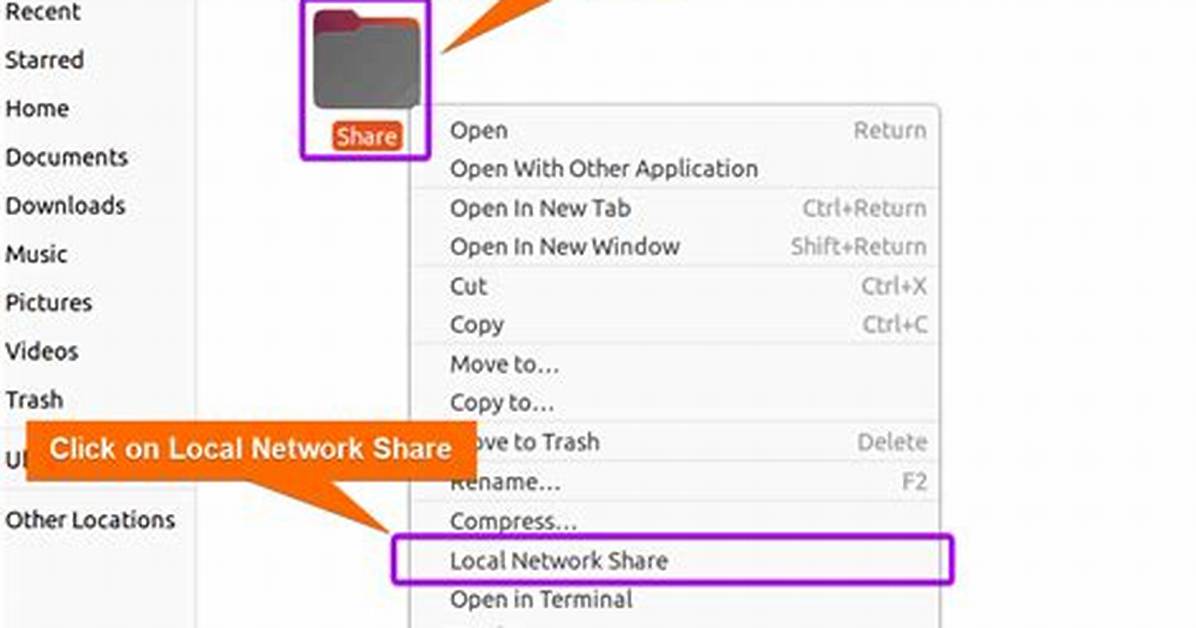 Share Folder on Local Network with Ubuntu