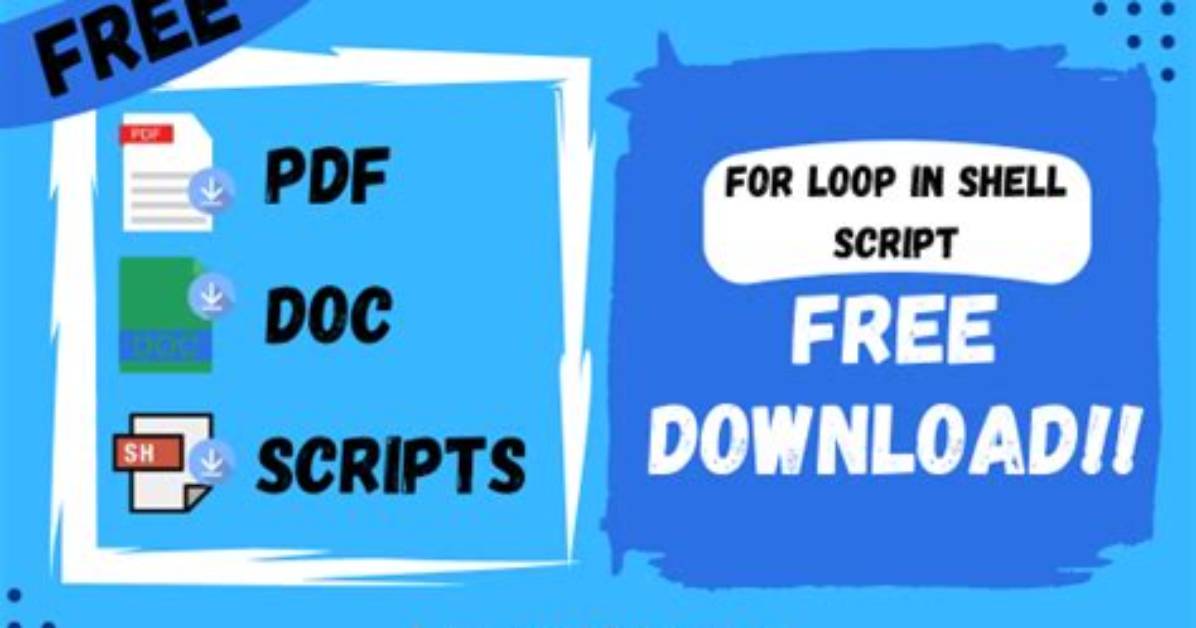 Shell Script "For" Loop Syntax