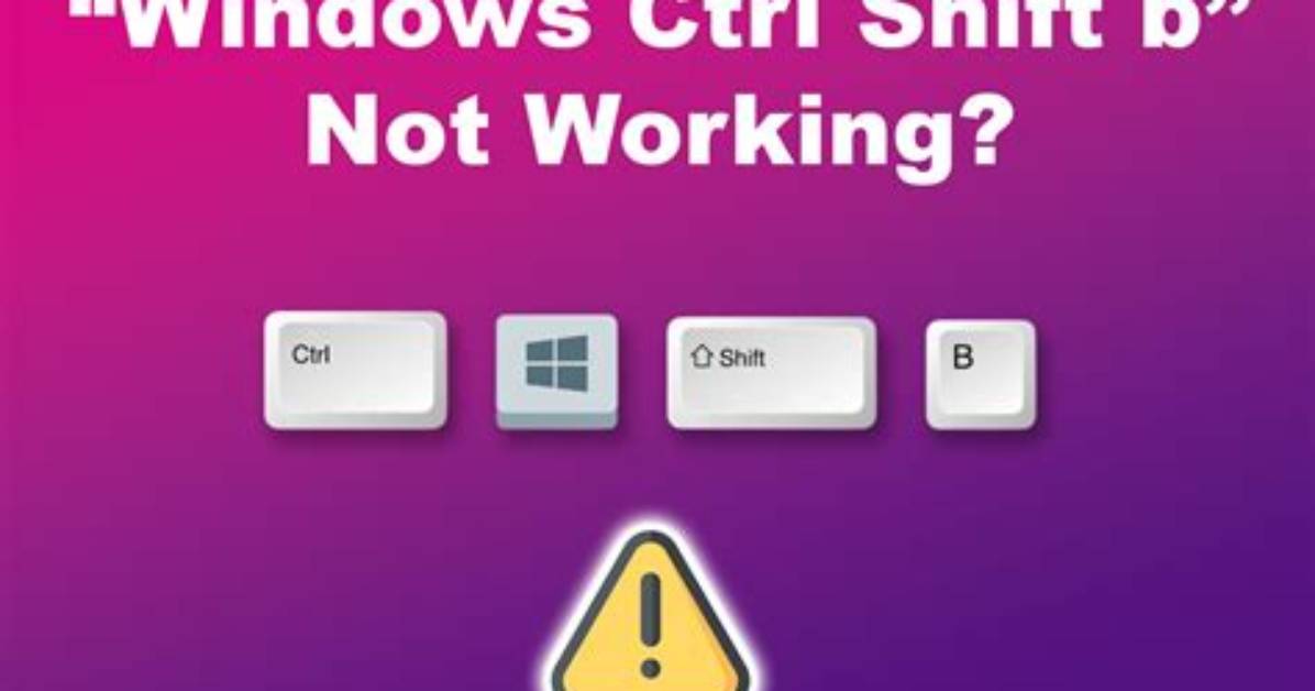 Shift+Ctrl Not Working