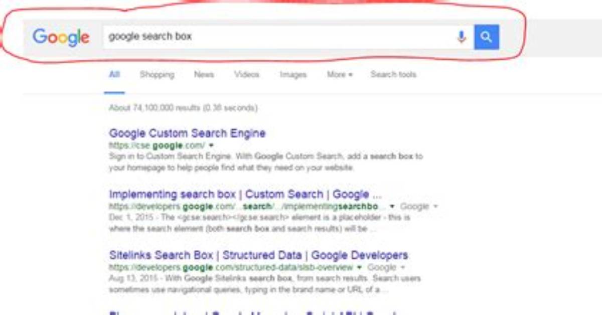 Shortcut for Google Search Box