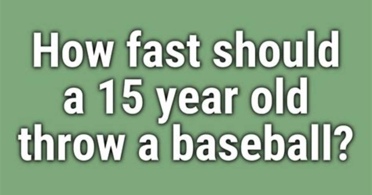 Should a 13 Year Old Throw a Curveball?