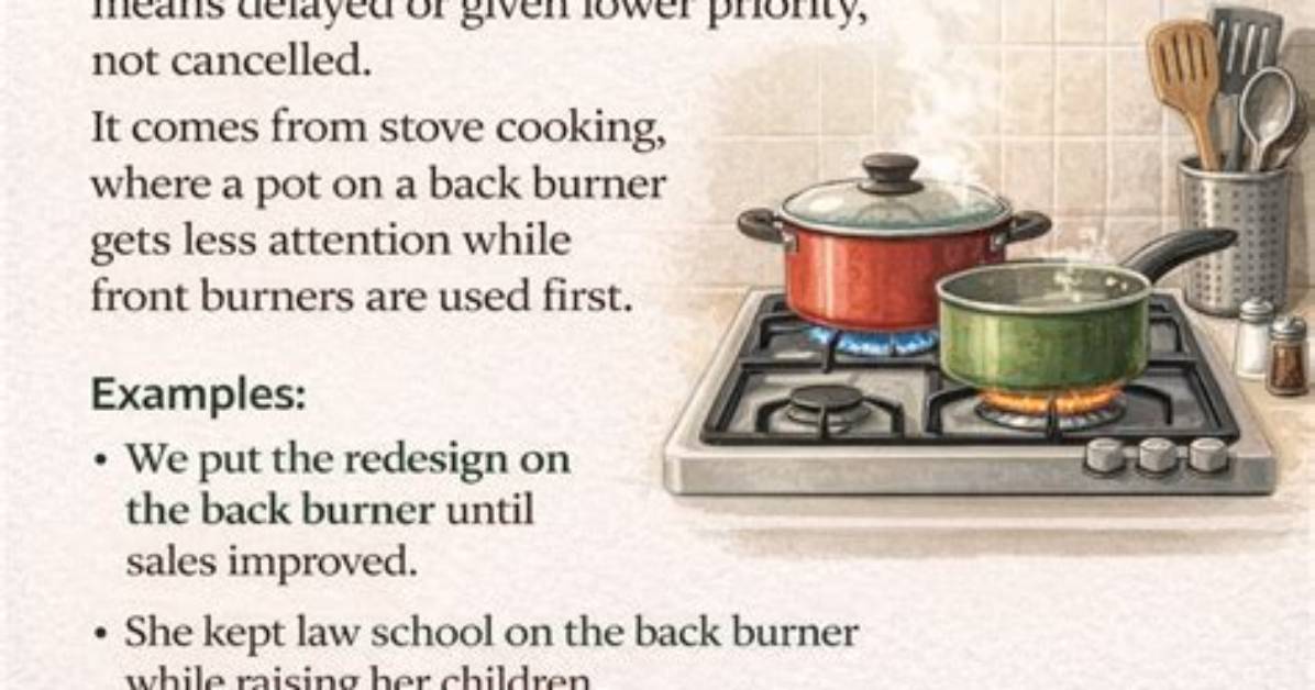 Should Be on the Back Burner?