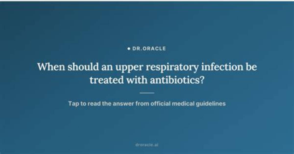 Should Bronchitis Be Treated with Antibiotics?