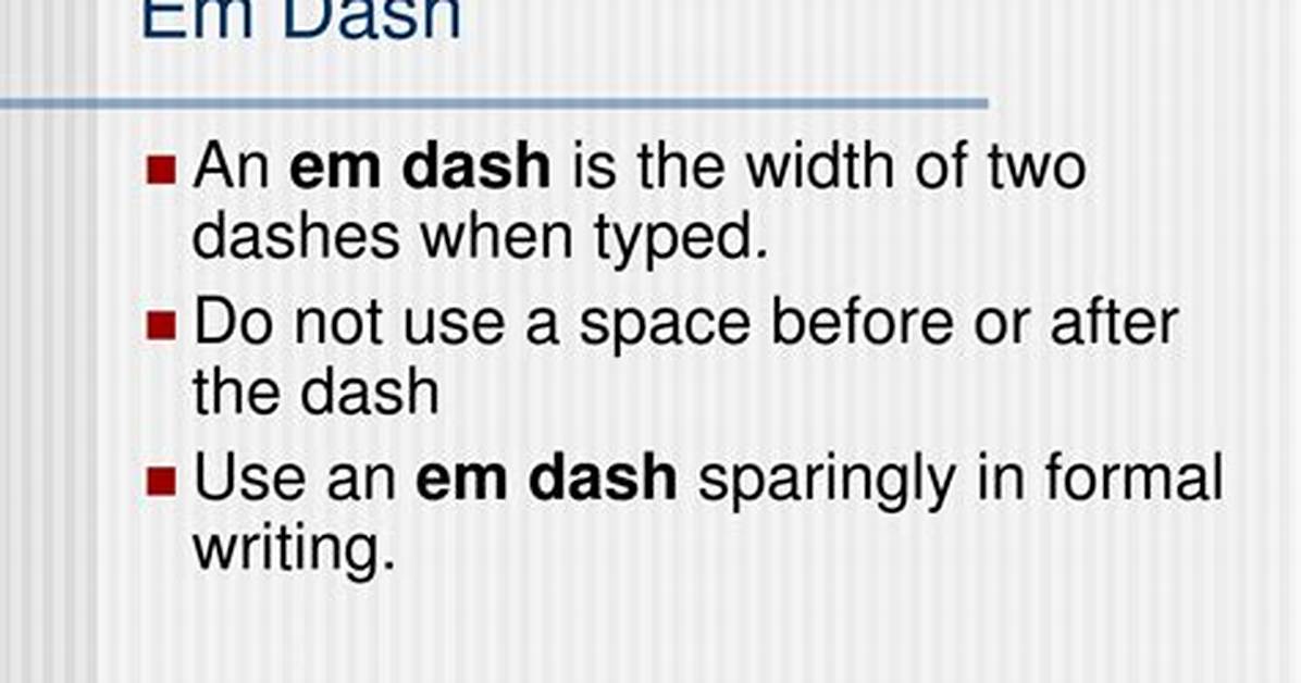 Should Em Dashes Have Spaces?