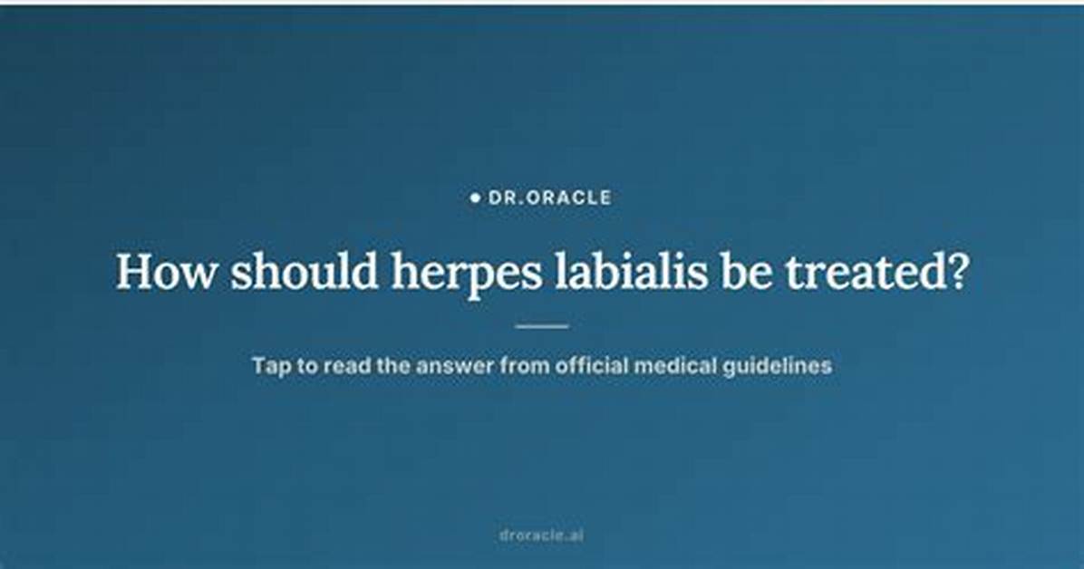 Should Herpes Be Treated?