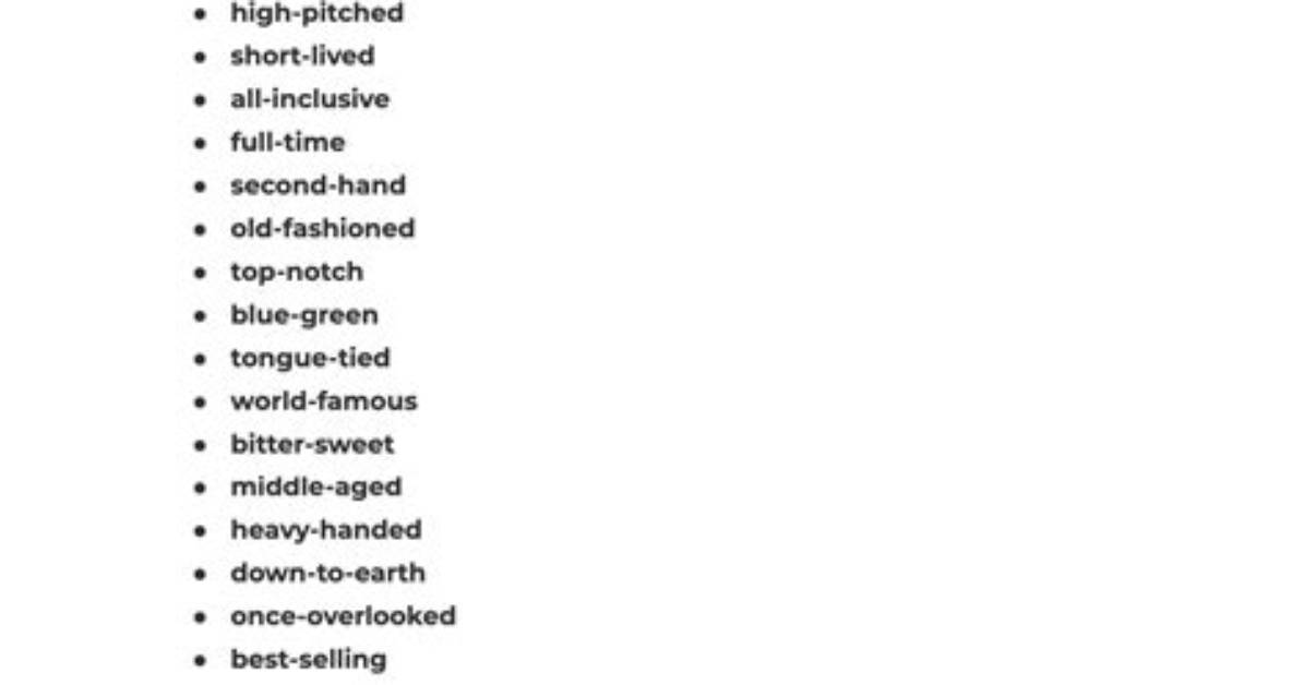 Should Highest Ranking Be Hyphenated?