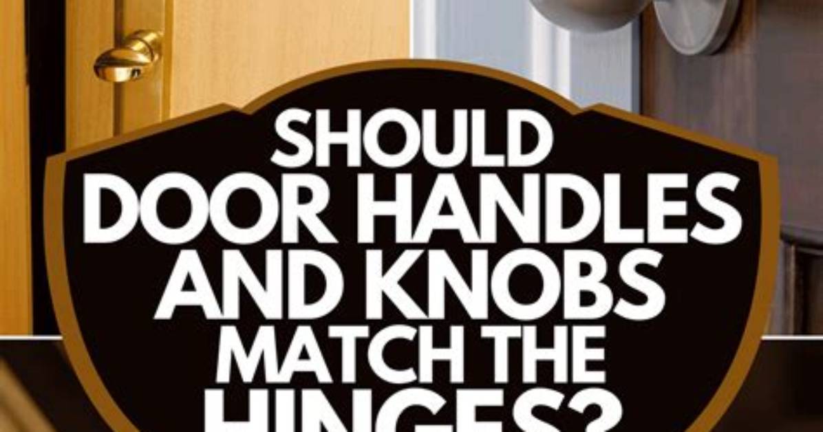 Should Hinges and Pulls Match?