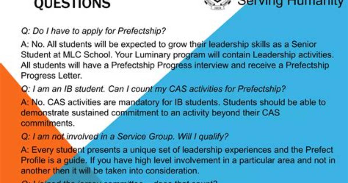 Should I Be a Prefect?