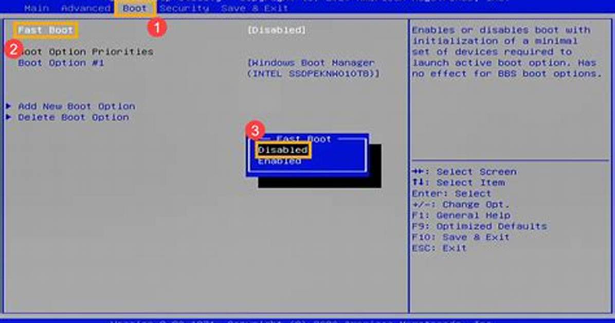 Should I Disable Fast Boot Bios?
