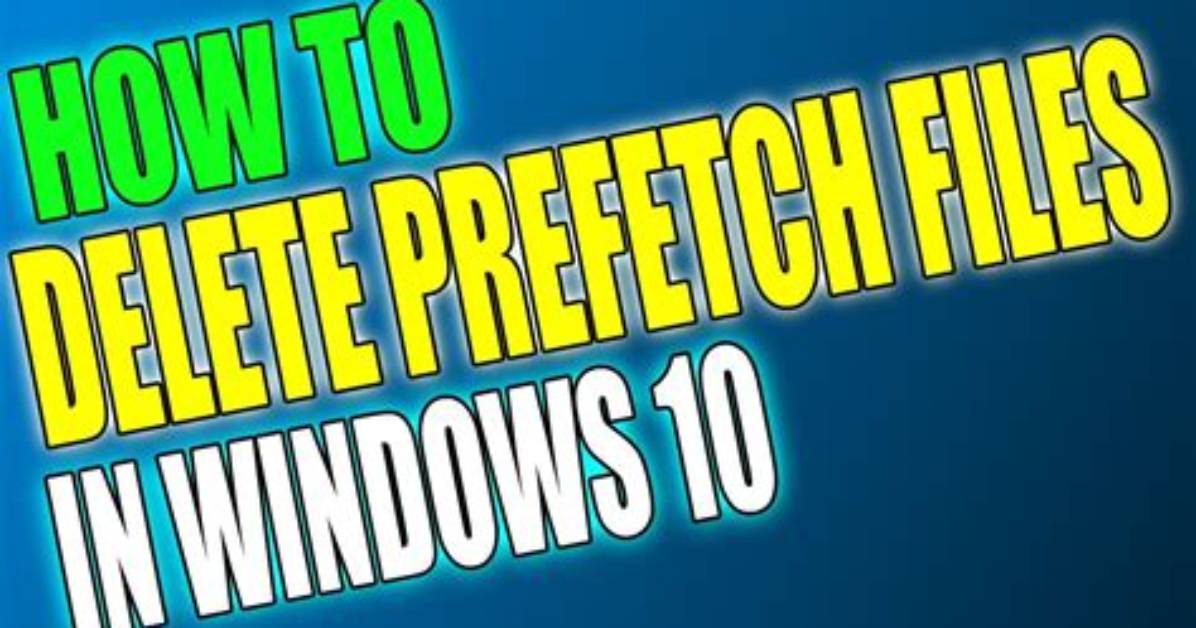 Should I Disable Prefetch Windows 10?