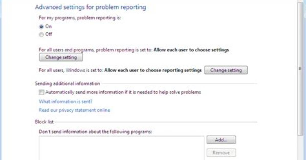 Should I Disable Windows Error Reporting?