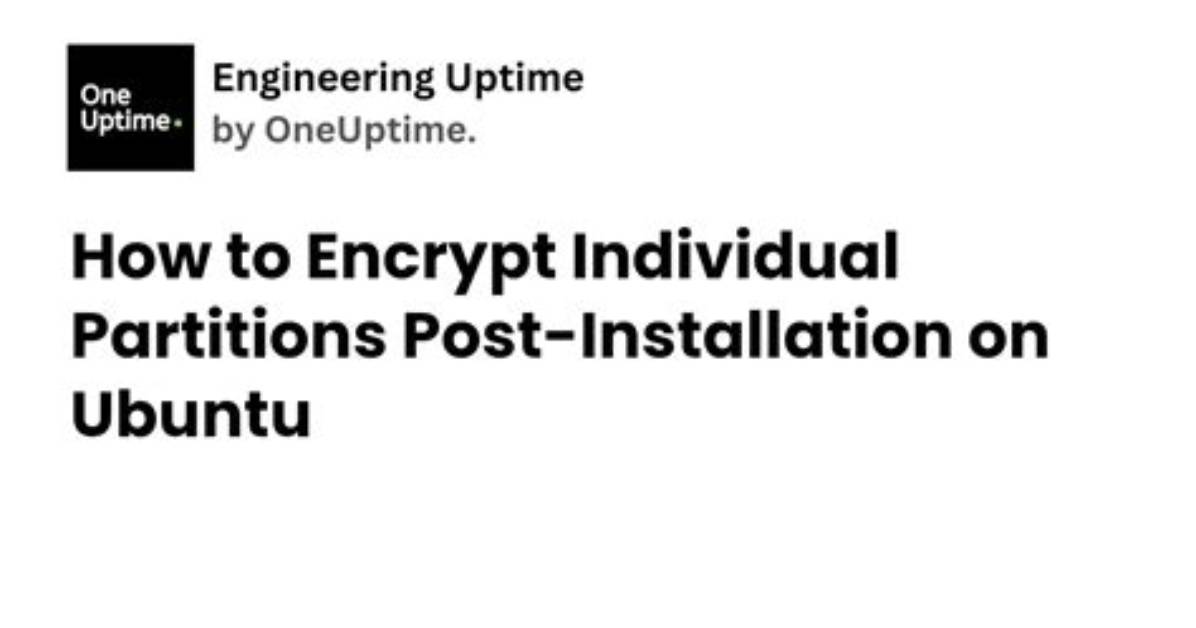 Should I Encrypt Ubuntu Installation?