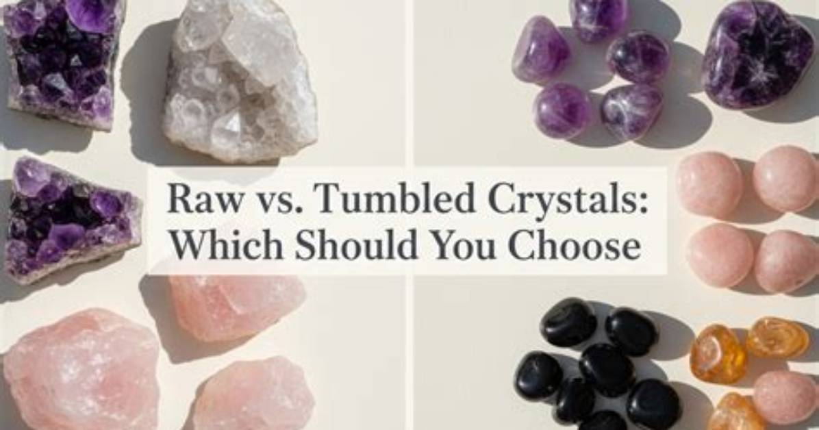 Should I Get Raw or Tumbled Crystals?
