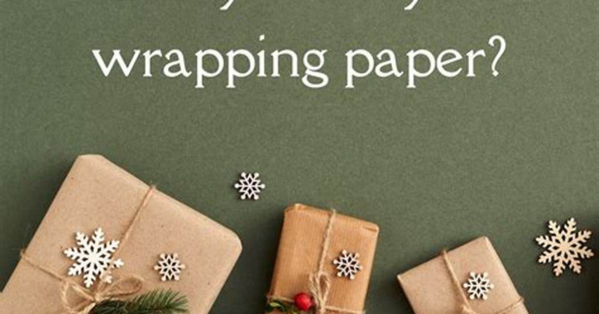 Should I Recycle Wrapping Paper?