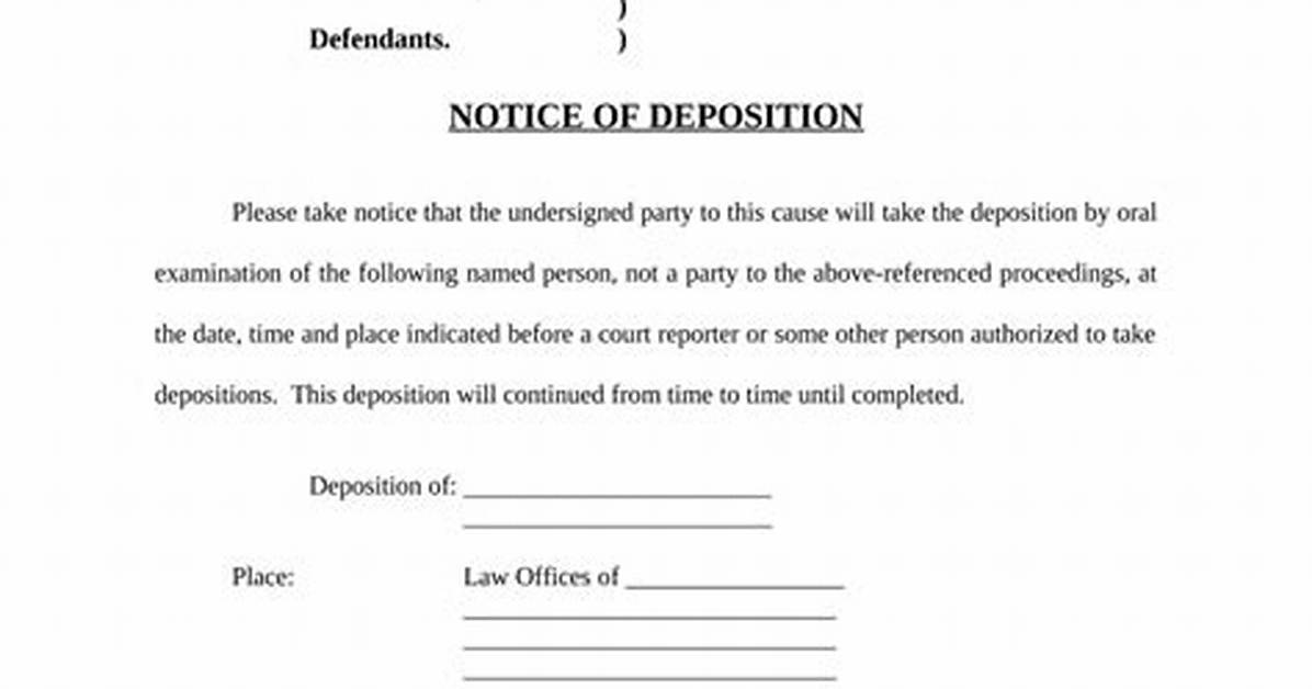 Should I Request a Supporting Deposition?